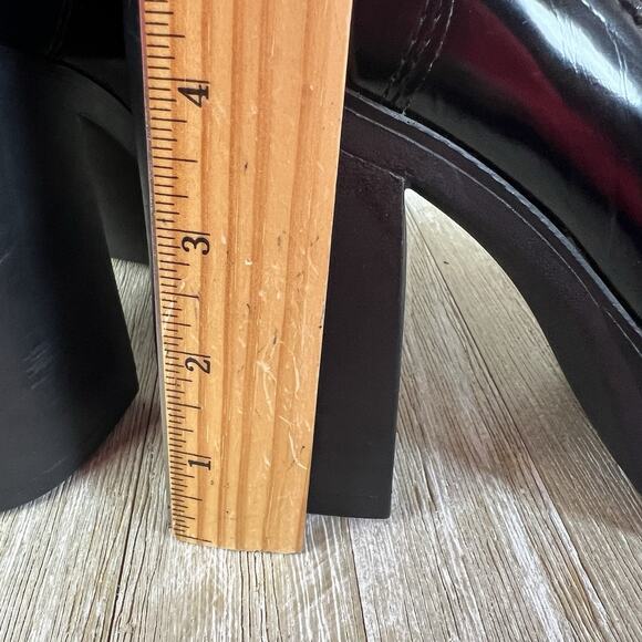 Steve Madden Y2K Shoes Chunky Heel Platform Penny Loafer Women's 8 Juniper - Picture 15 of 15